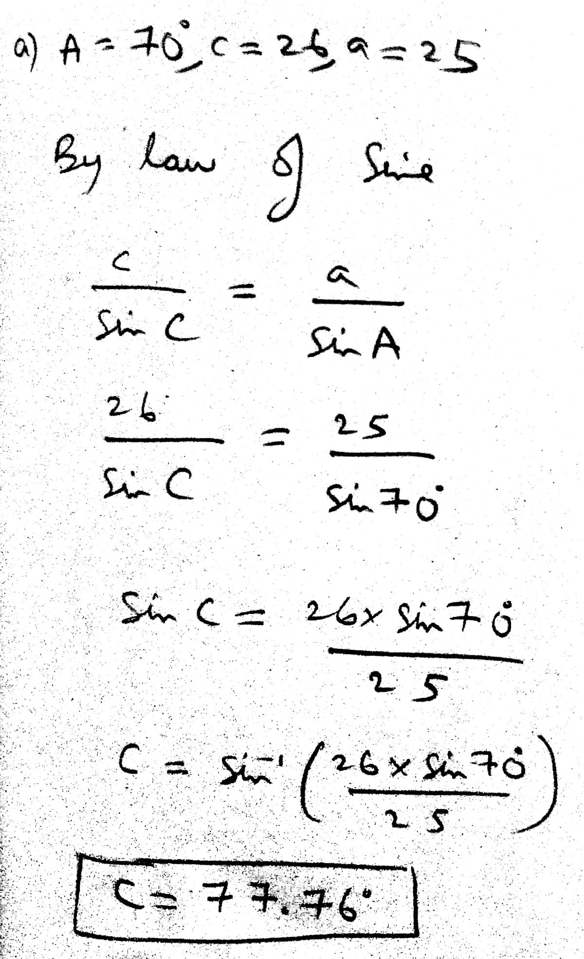 Trigonometry homework question answer, step 1, image 1